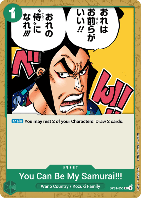 OP01-055 You Can Be My Samurai!!