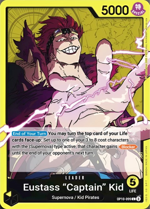 Eustass "Captain" Kid OP10-099 leader card