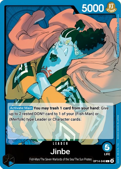 Jinbe OP14-040 leader card