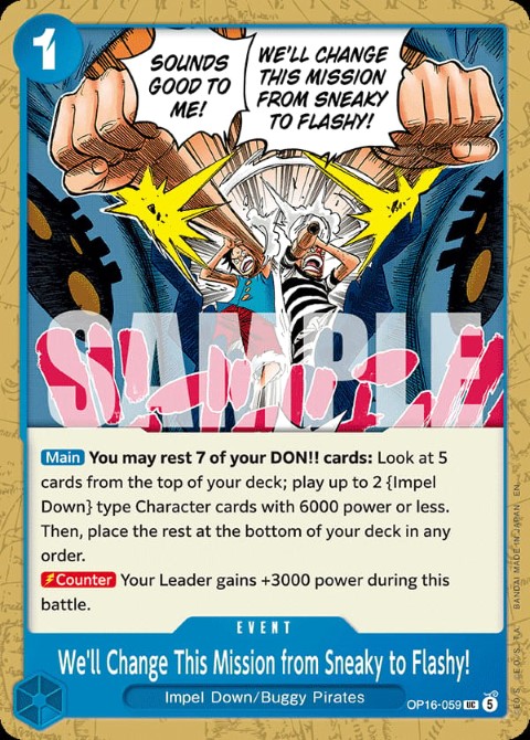 OP16-059 We'll Change This Mission from Sneaky to Flashy!