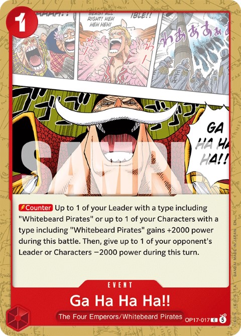 OP17-017 Ga Ha Ha Ha!!