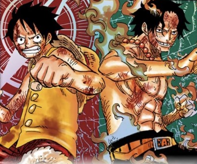 Luffy & Ace leader art